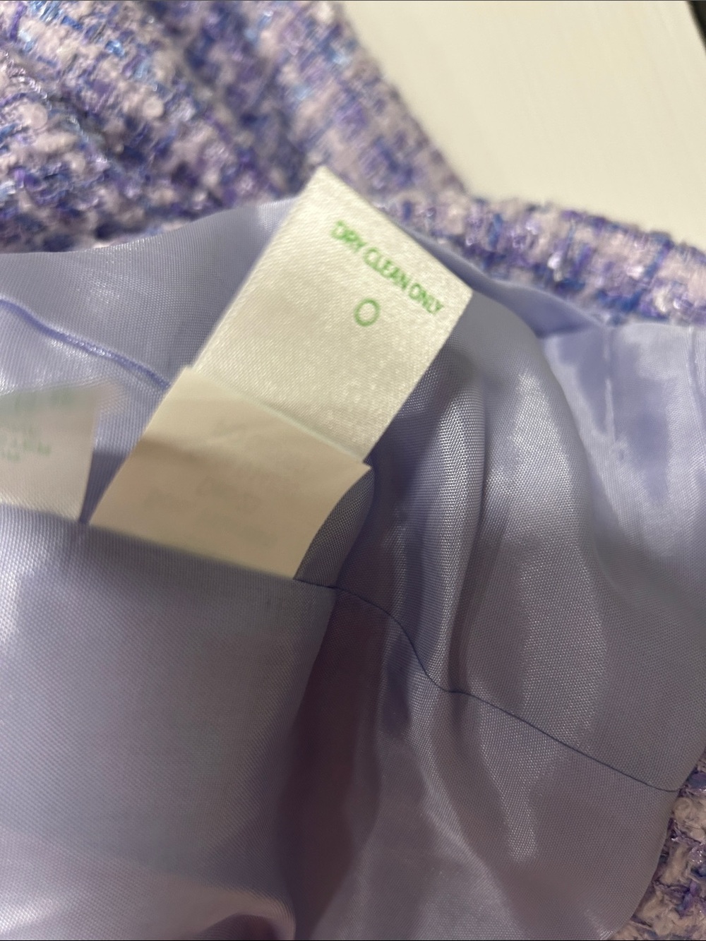 Lilly Pulitzer Jaden Jacket Lark Lilac Jacket with Ivory Trim - Picture 6 of 7